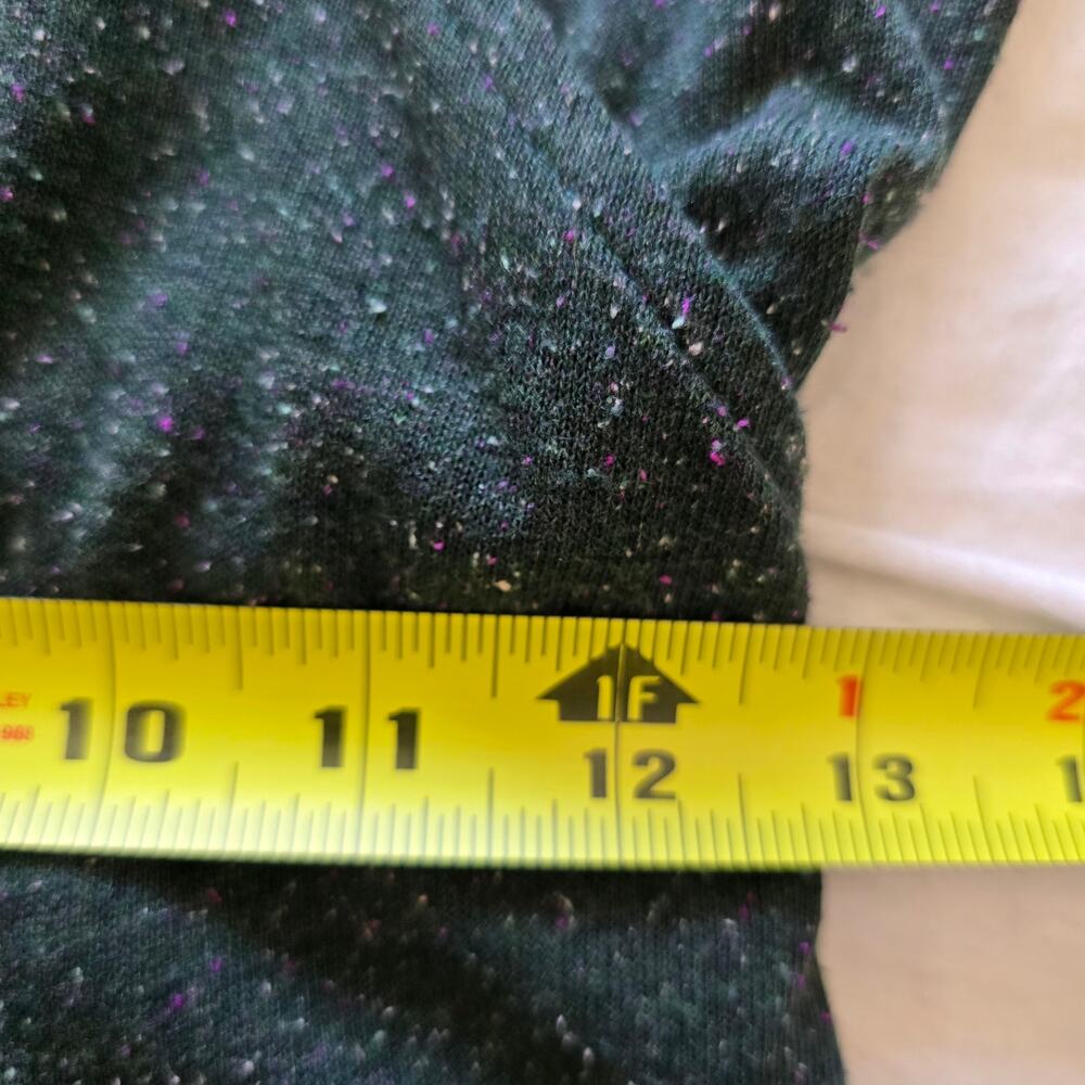 Eve Gravel Long Sleeve Faux Wrap Midi Dress Green Size S Silk Blend Minimalist - Picture 9 of 10